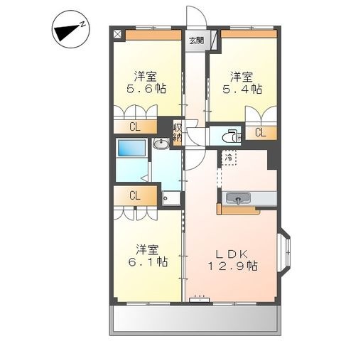 間取り図 3LDK